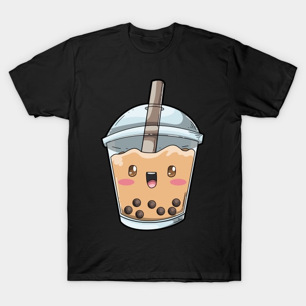 Boba Bubble Tea Kawaii Anime T-Shirt by KAWAIITEE